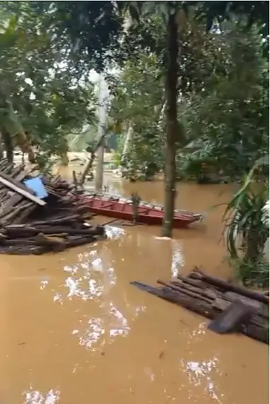Satu Kecamatan Terdampak Banjir Bandang di Kabupaten Ogan Komering Ulu Belum Surut